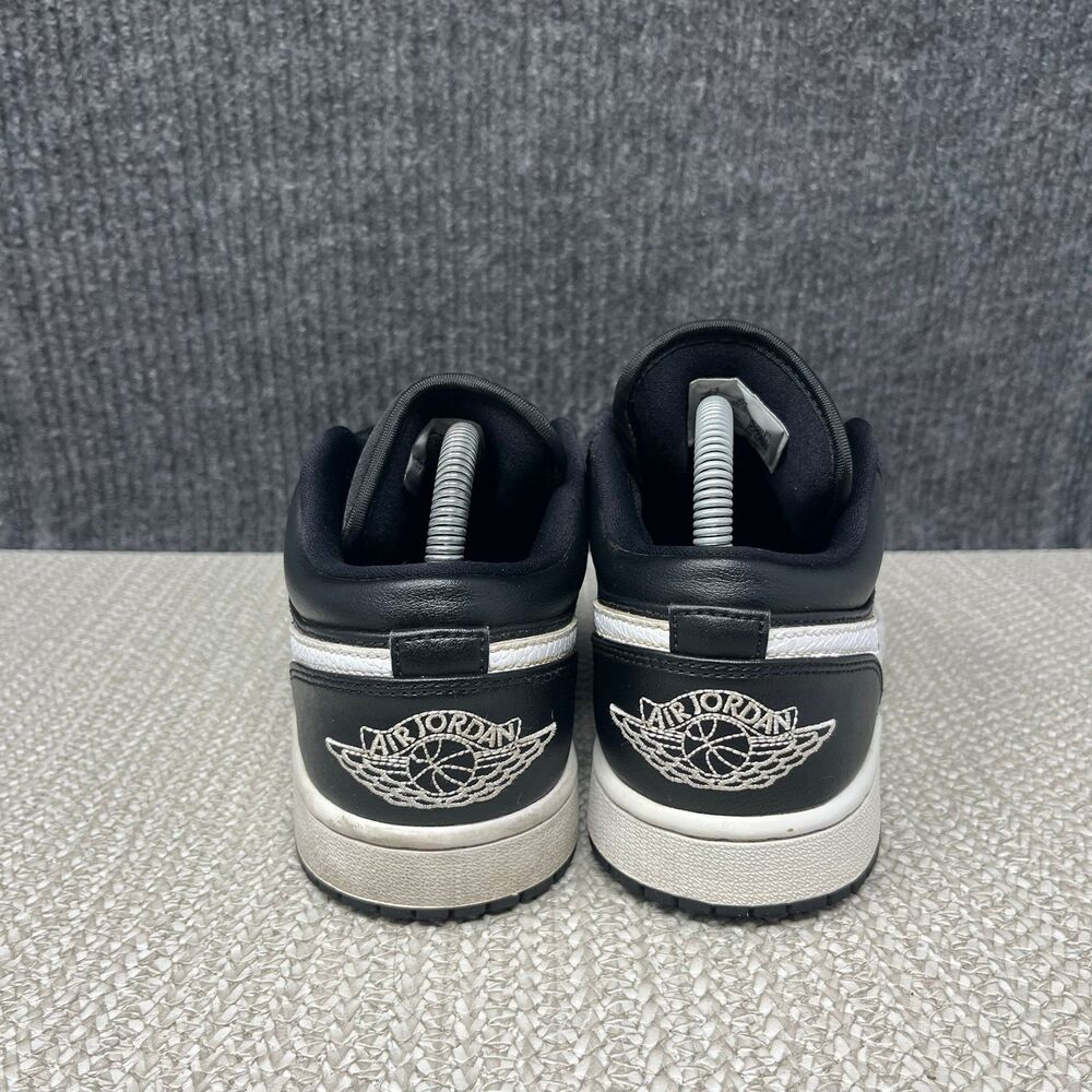 Nike Air Jordan 1 Low Black White Leather Shoes Women’s 8.5 AO9944-001 - Picture 4 of 8